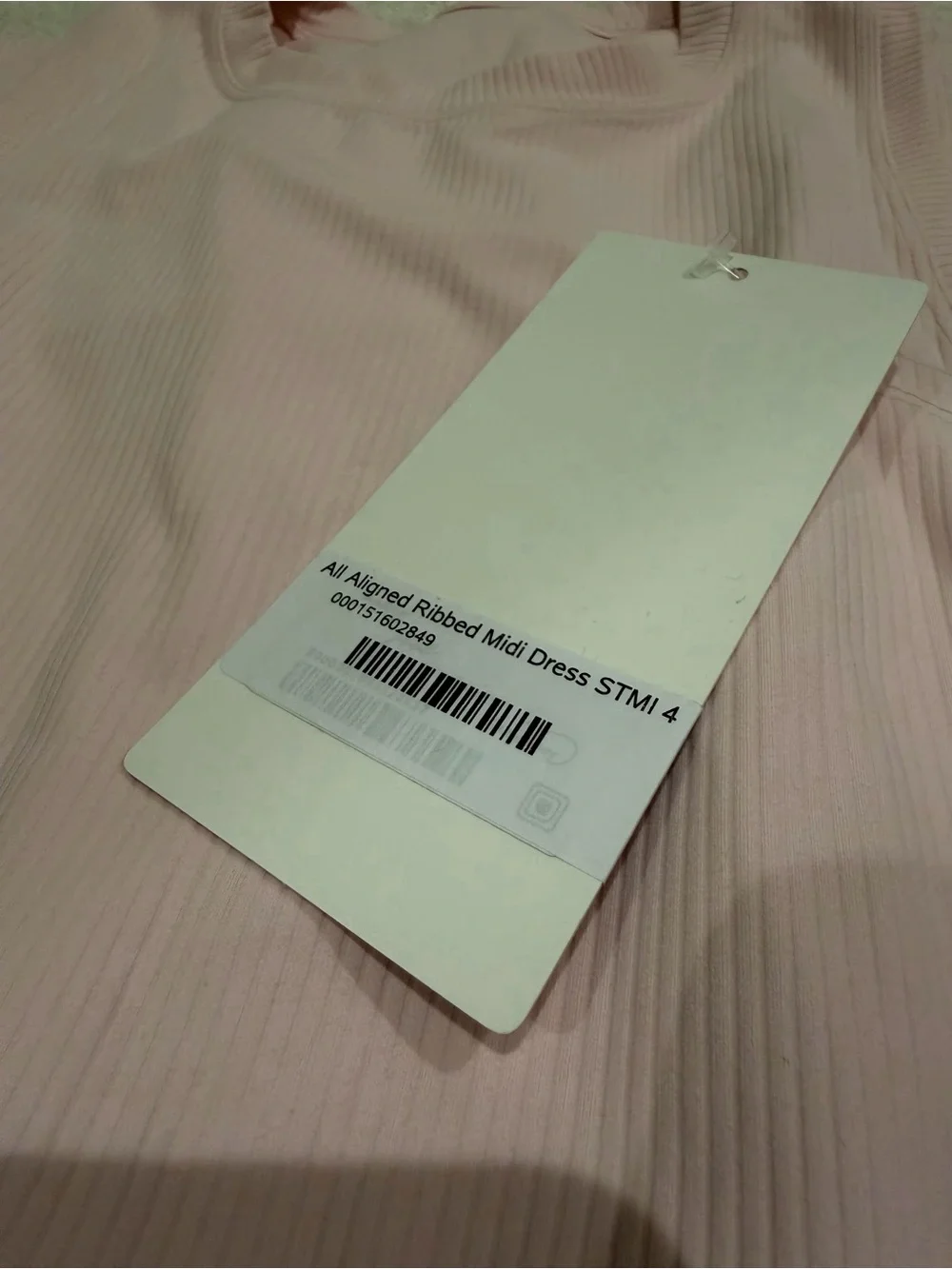 NWT Lululemon All Aligned Ribbed Midi Dress Strawberry Milkshake STMI Size 4